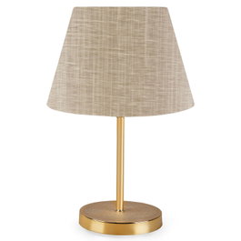 Opviq Lámpara de Mesa AYD-2851 Beige y Dorado